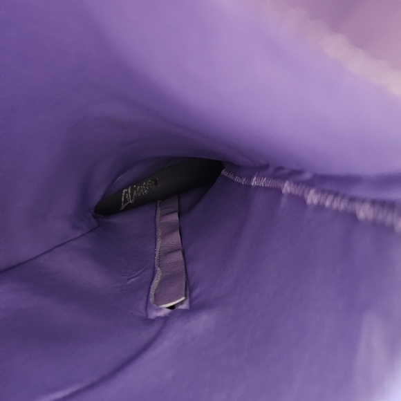 Liliana Lavender Purple Mutto-1 Padlock Detail Wedge Knee High Boot - Picture 9 of 9